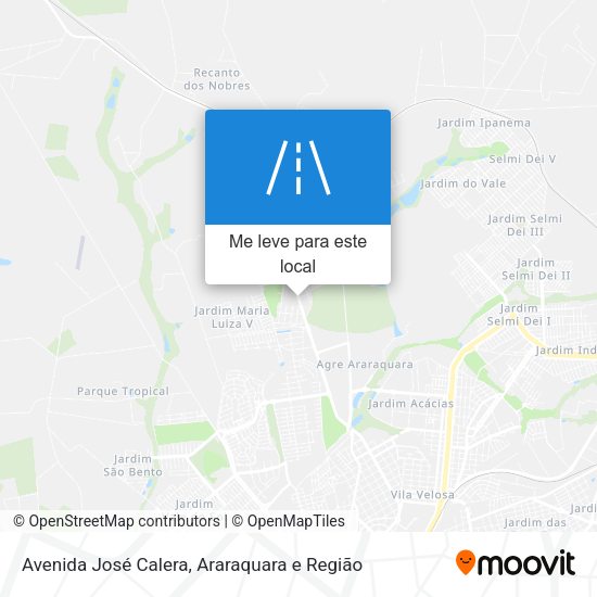 Avenida José Calera mapa