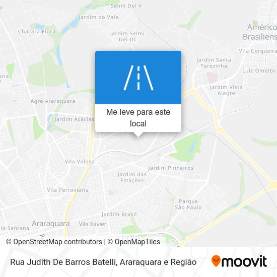 Rua Judith De Barros Batelli mapa