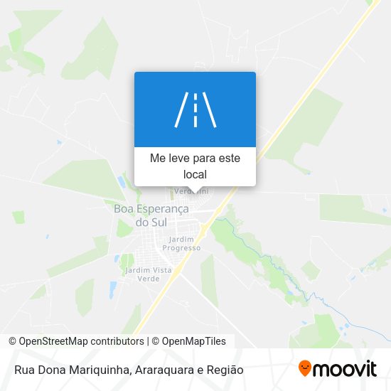Rua Dona Mariquinha mapa