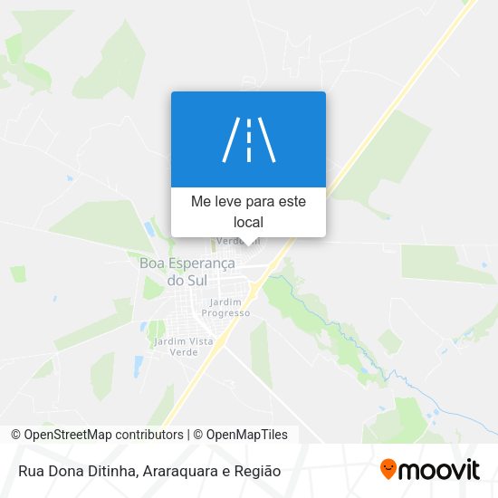 Rua Dona Ditinha mapa