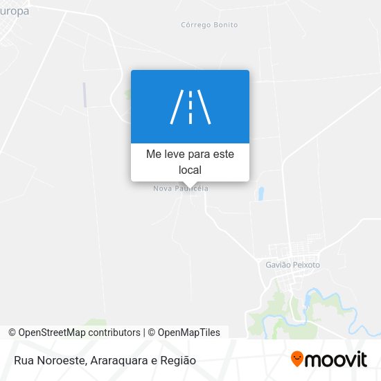 Rua Noroeste mapa