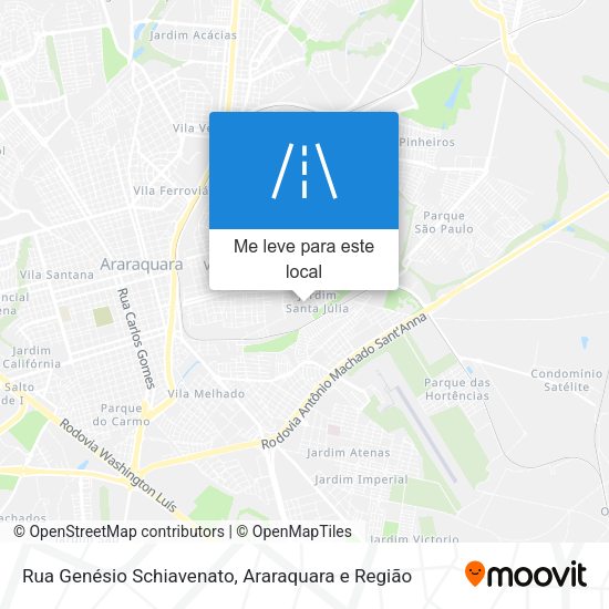 Rua Genésio Schiavenato mapa