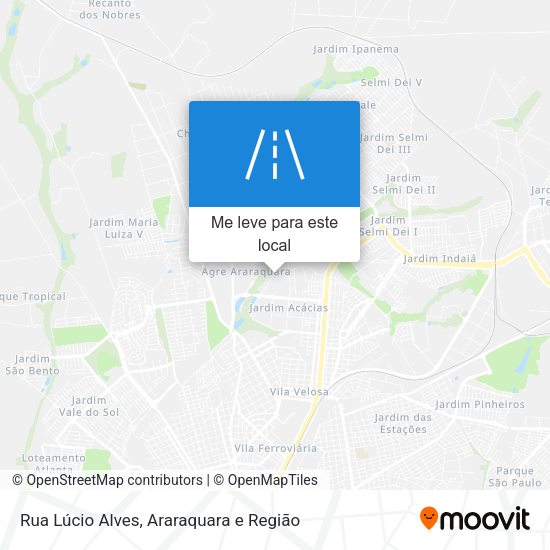 Rua Lúcio Alves mapa