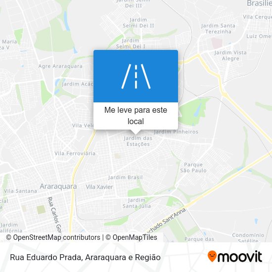 Rua Eduardo Prada mapa