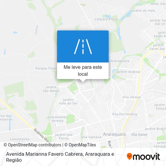 Avenida Marianna Favero Cabrera mapa