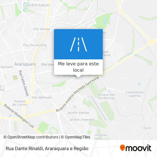 Rua Dante Rinaldi mapa