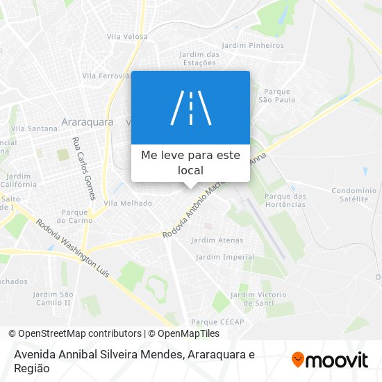 Avenida Annibal Silveira Mendes mapa