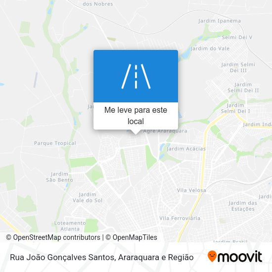 Rua João Gonçalves Santos mapa