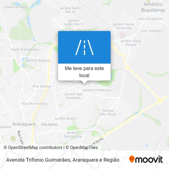 Avenida Trifonio Guimarães mapa
