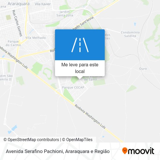 Avenida Serafino Pachioni mapa