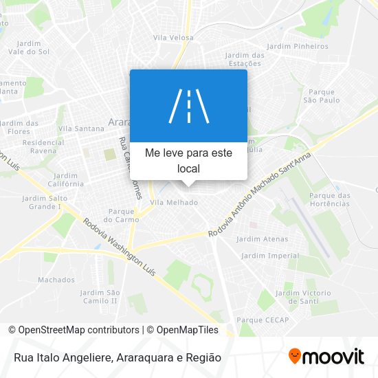 Rua Italo Angeliere mapa