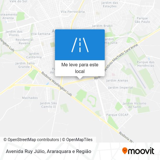 Avenida Ruy Júlio mapa