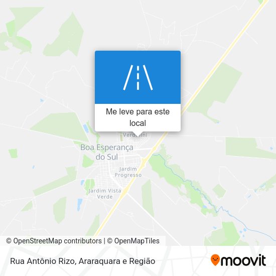 Rua Antônio Rizo mapa