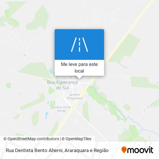 Rua Dentista Bento Aherni mapa