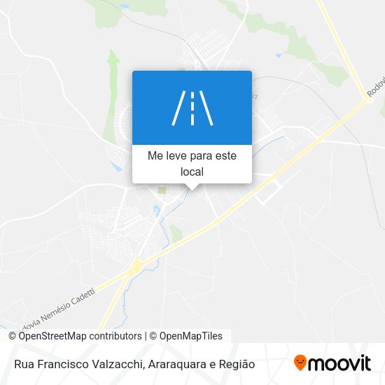 Rua Francisco Valzacchi mapa