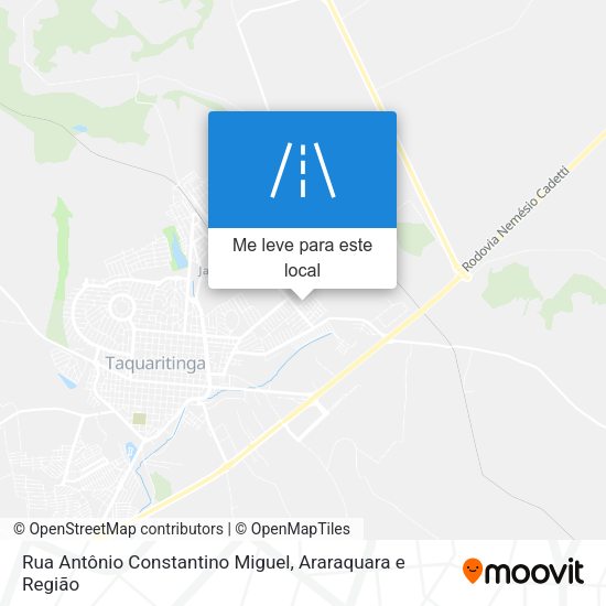 Rua Antônio Constantino Miguel mapa
