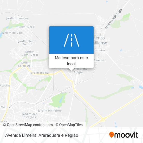 Avenida Limeira mapa
