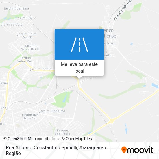 Rua Antônio Constantino Spinelli mapa