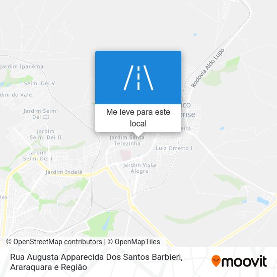 Rua Augusta Apparecida Dos Santos Barbieri mapa