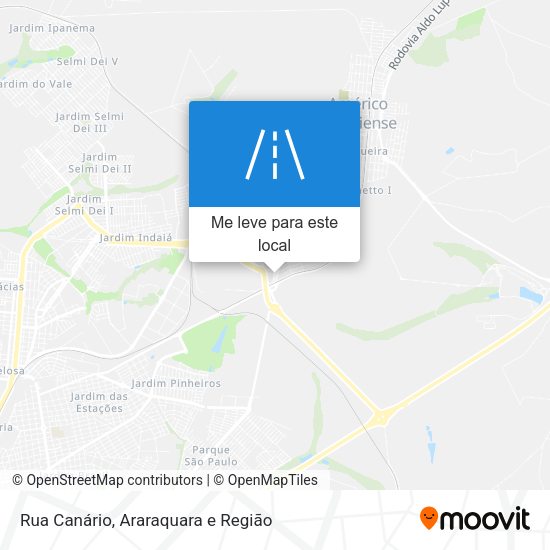 Rua Canário mapa