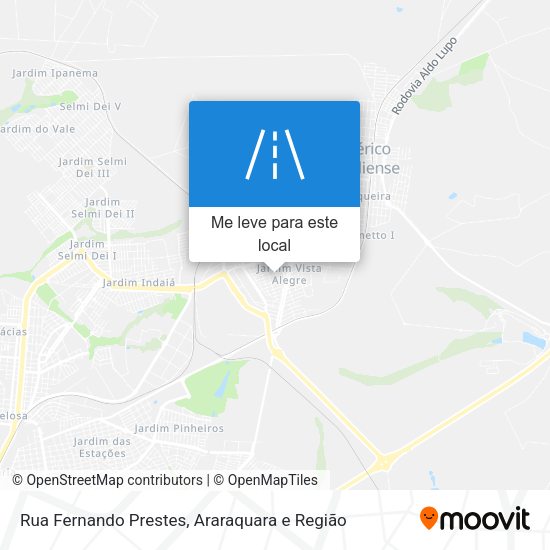 Rua Fernando Prestes mapa