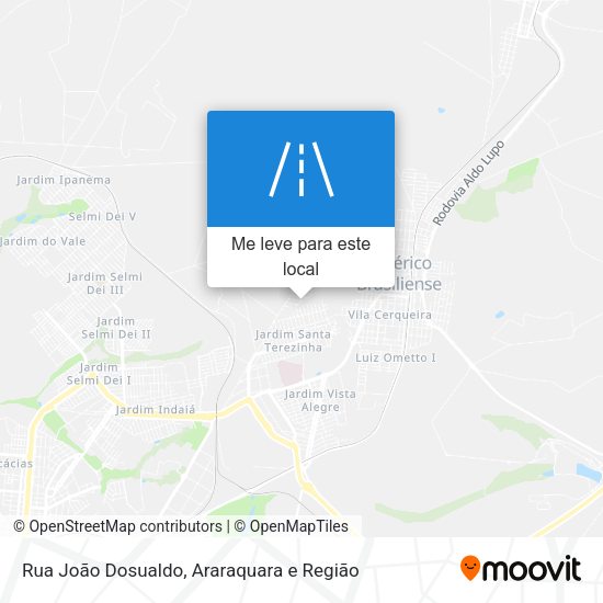 Rua João Dosualdo mapa