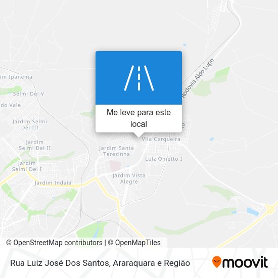 Rua Luiz José Dos Santos mapa