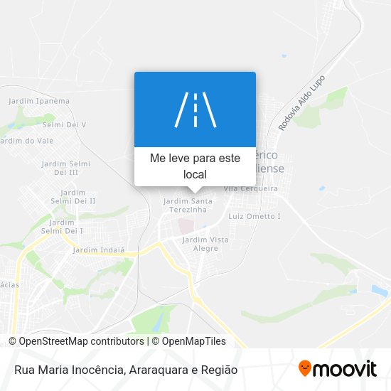 Rua Maria Inocência mapa
