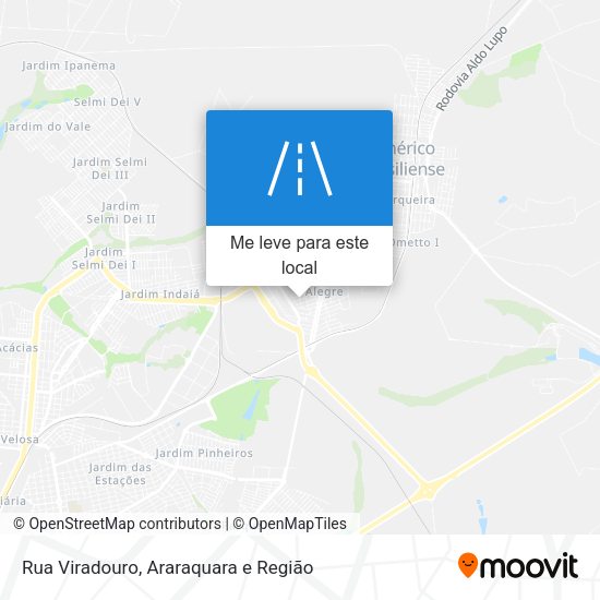 Rua Viradouro mapa