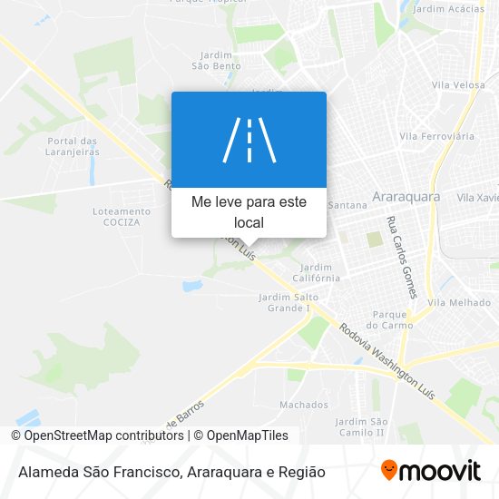 Alameda São Francisco mapa