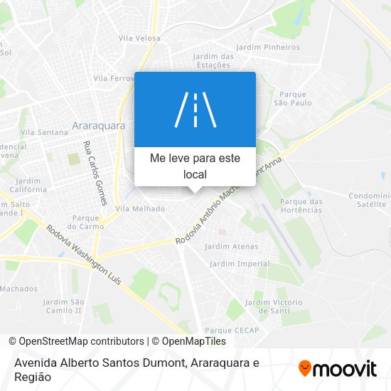 Avenida Alberto Santos Dumont mapa