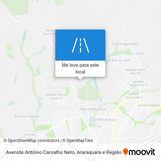 Avenida Antônio Carvalho Neto mapa