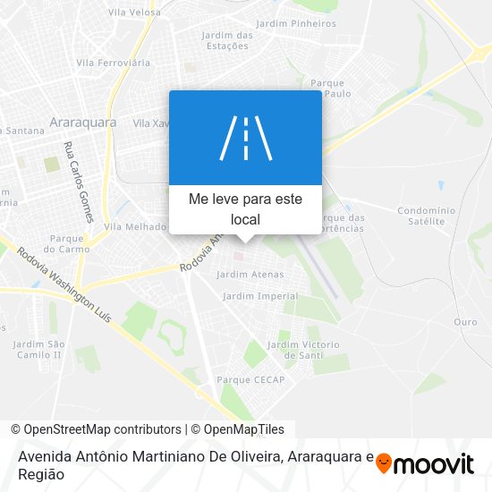 Avenida Antônio Martiniano De Oliveira mapa