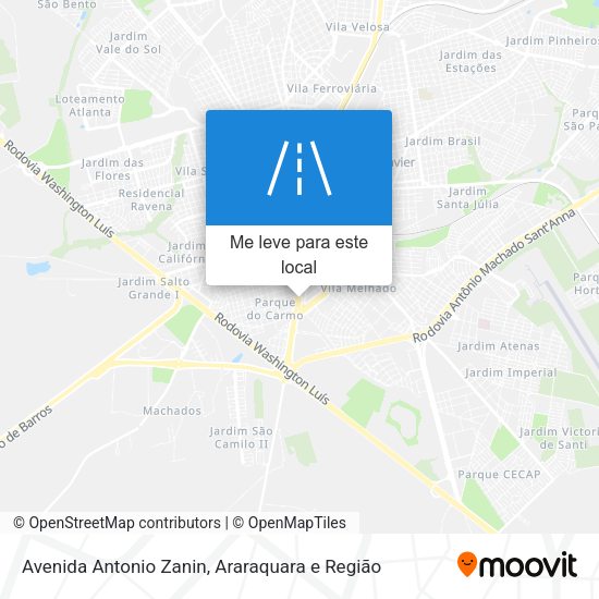 Avenida Antonio Zanin mapa