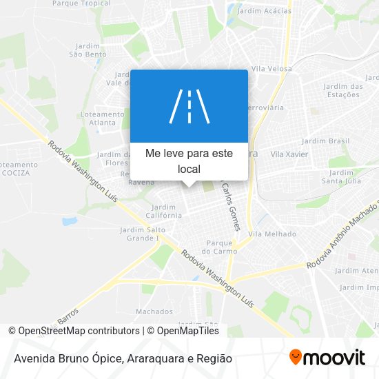 Avenida Bruno Ópice mapa