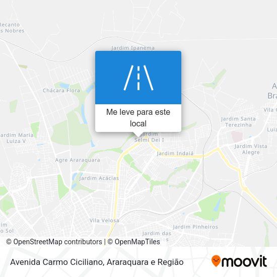 Avenida Carmo Ciciliano mapa