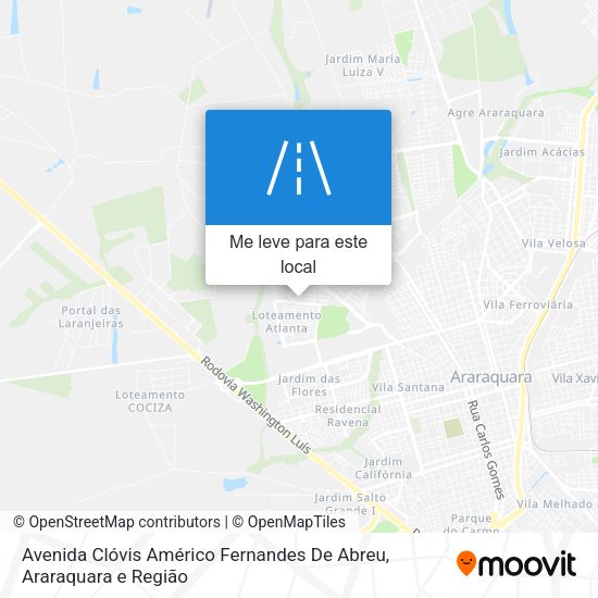 Avenida Clóvis Américo Fernandes De Abreu mapa