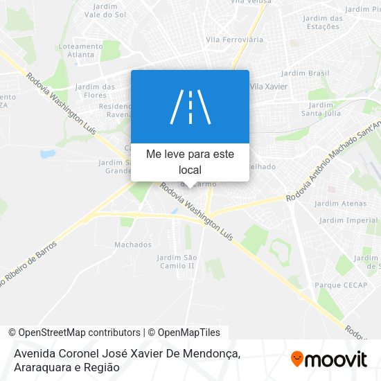 Avenida Coronel José Xavier De Mendonça mapa