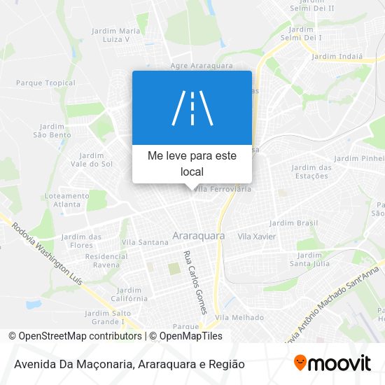 Avenida Da Maçonaria mapa