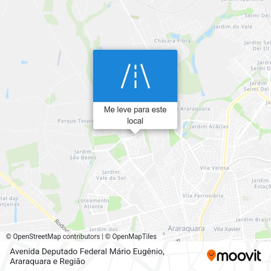 Avenida Deputado Federal Mário Eugênio mapa