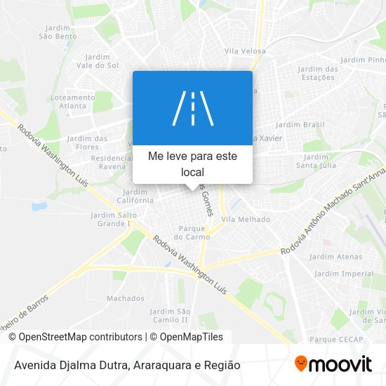Avenida Djalma Dutra mapa