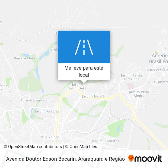 Avenida Doutor Edson Bacarin mapa