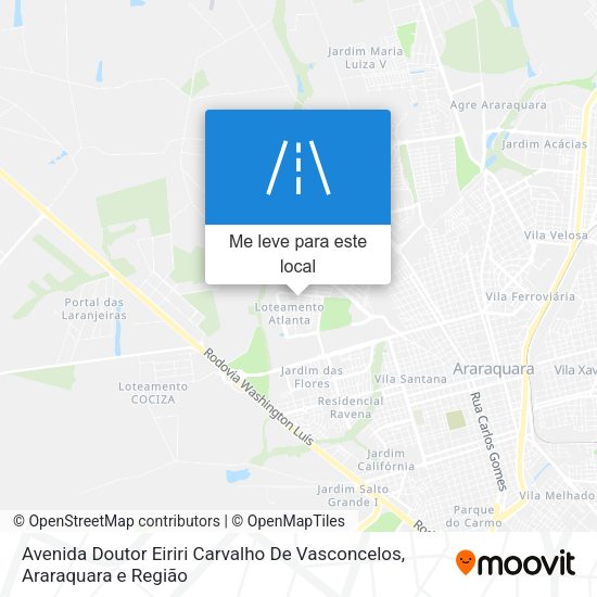 Avenida Doutor Eiriri Carvalho De Vasconcelos mapa