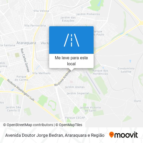 Avenida Doutor Jorge Bedran mapa