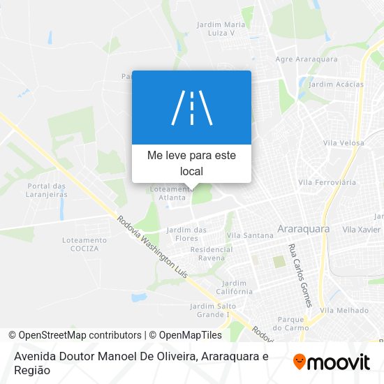 Avenida Doutor Manoel De Oliveira mapa