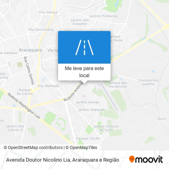 Avenida Doutor Nicolino Lia mapa