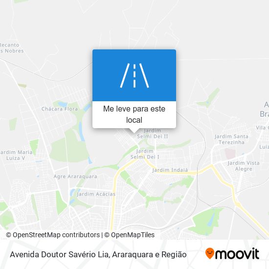 Avenida Doutor Savério Lia mapa