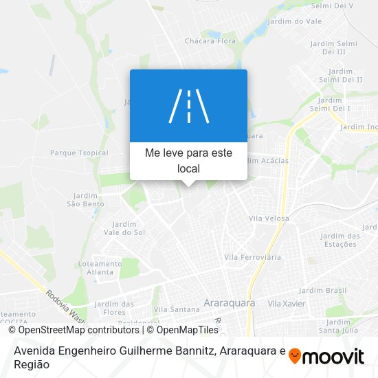 Avenida Engenheiro Guilherme Bannitz mapa