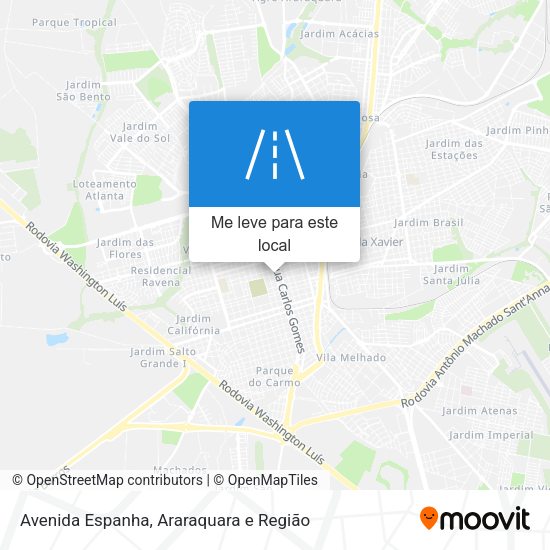 Avenida Espanha mapa