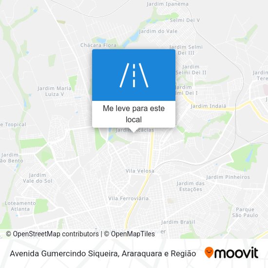 Avenida Gumercindo Siqueira mapa